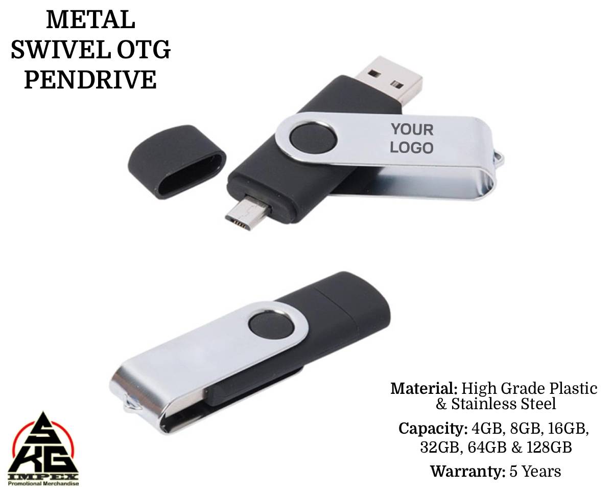 Metal Swivel OTG Pendrive