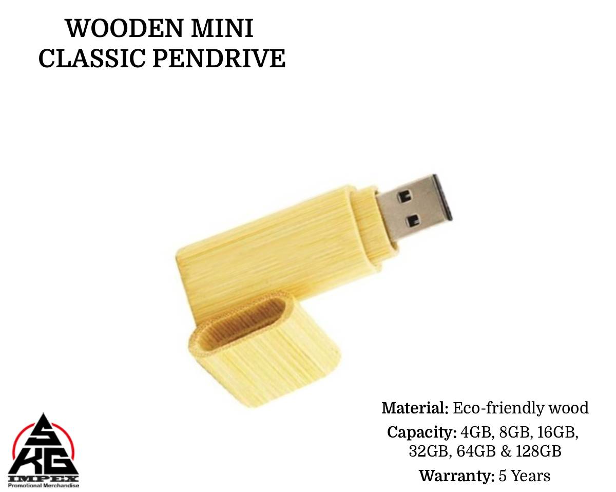 Wooden Mini Classic Pendrive