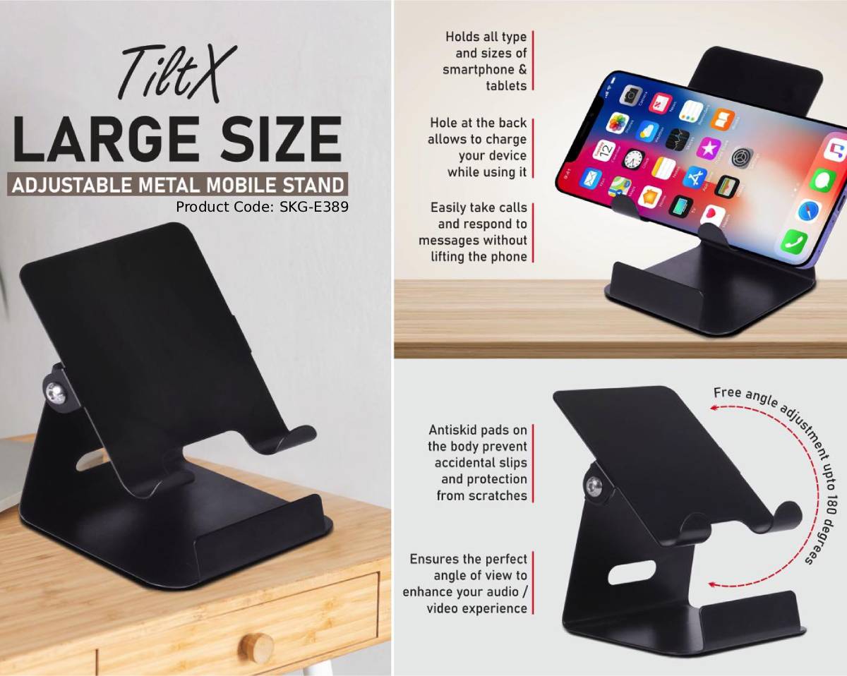 Large Size Adjustable Metal Mobile Stand