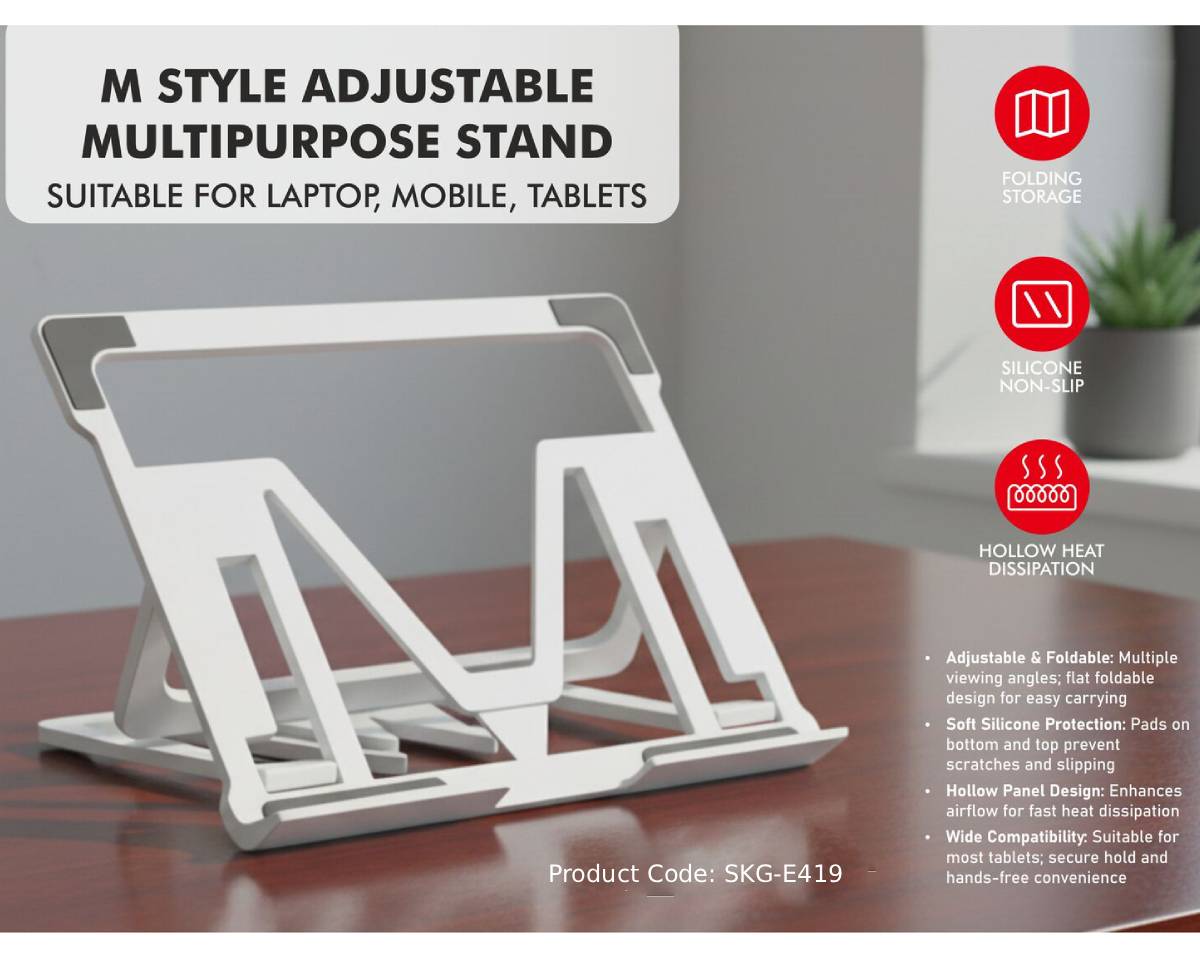 M Style Multipurpose Stand | Angle Adjustable