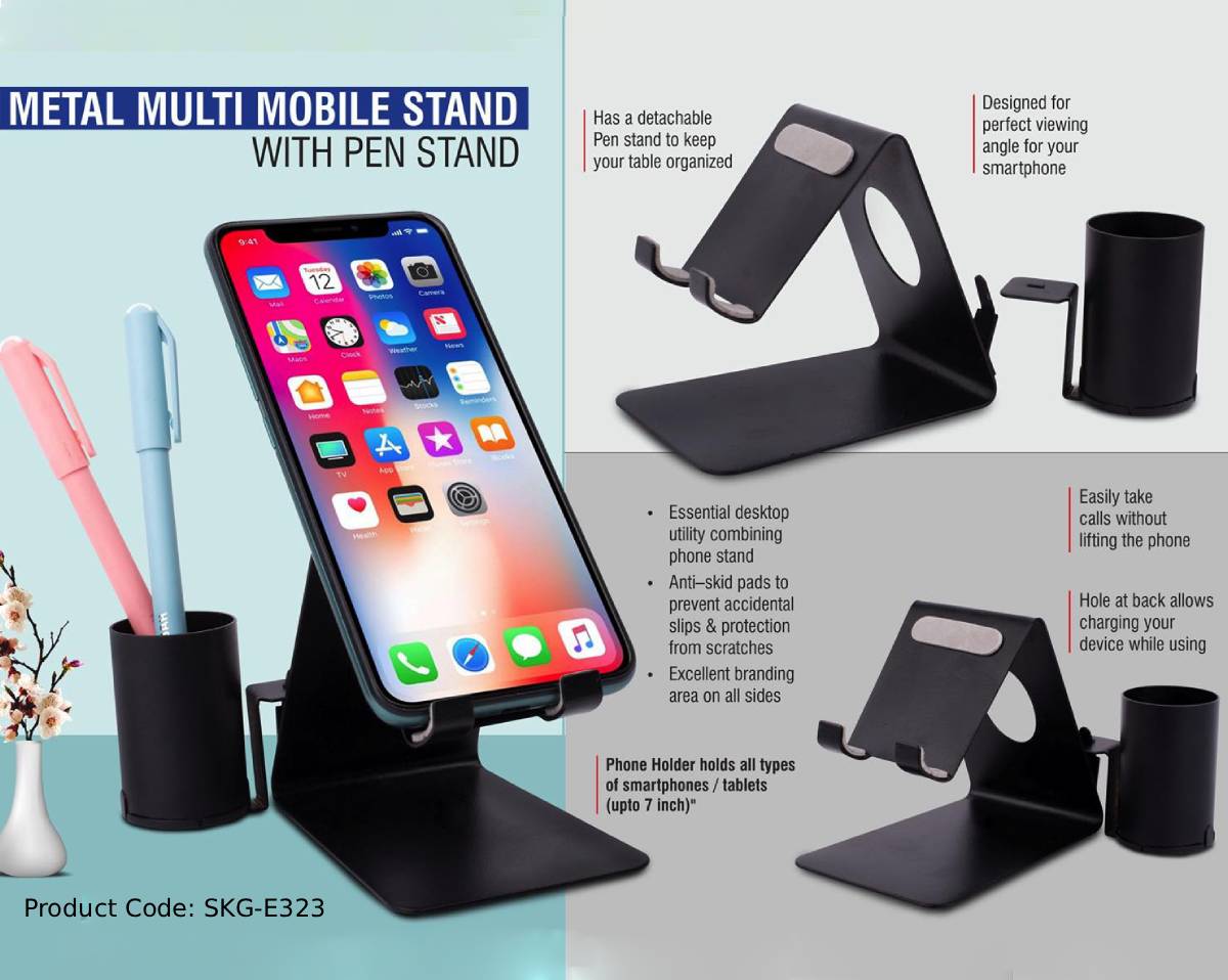 Metal Multi Mobile Stand with Pen Stand