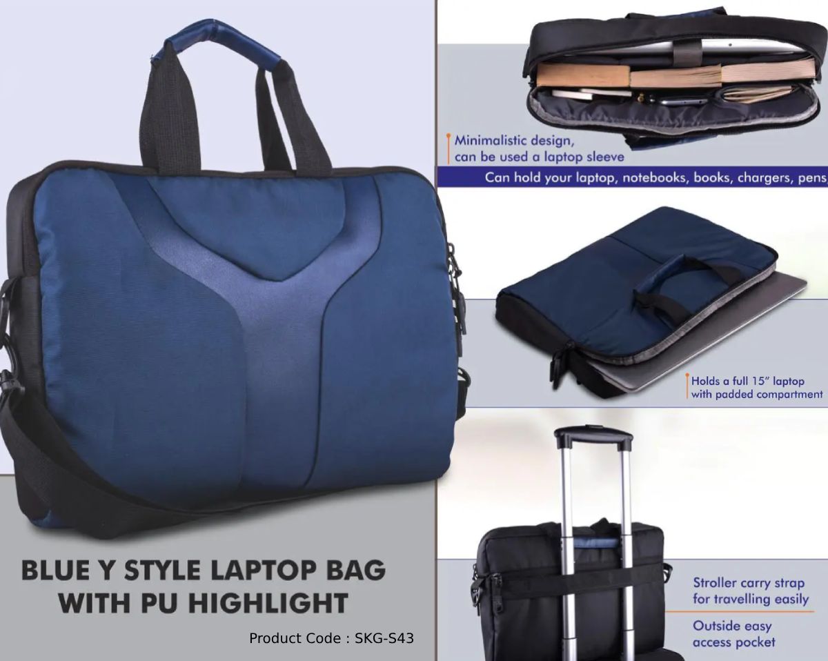 Blue Y Style Laptop Bag