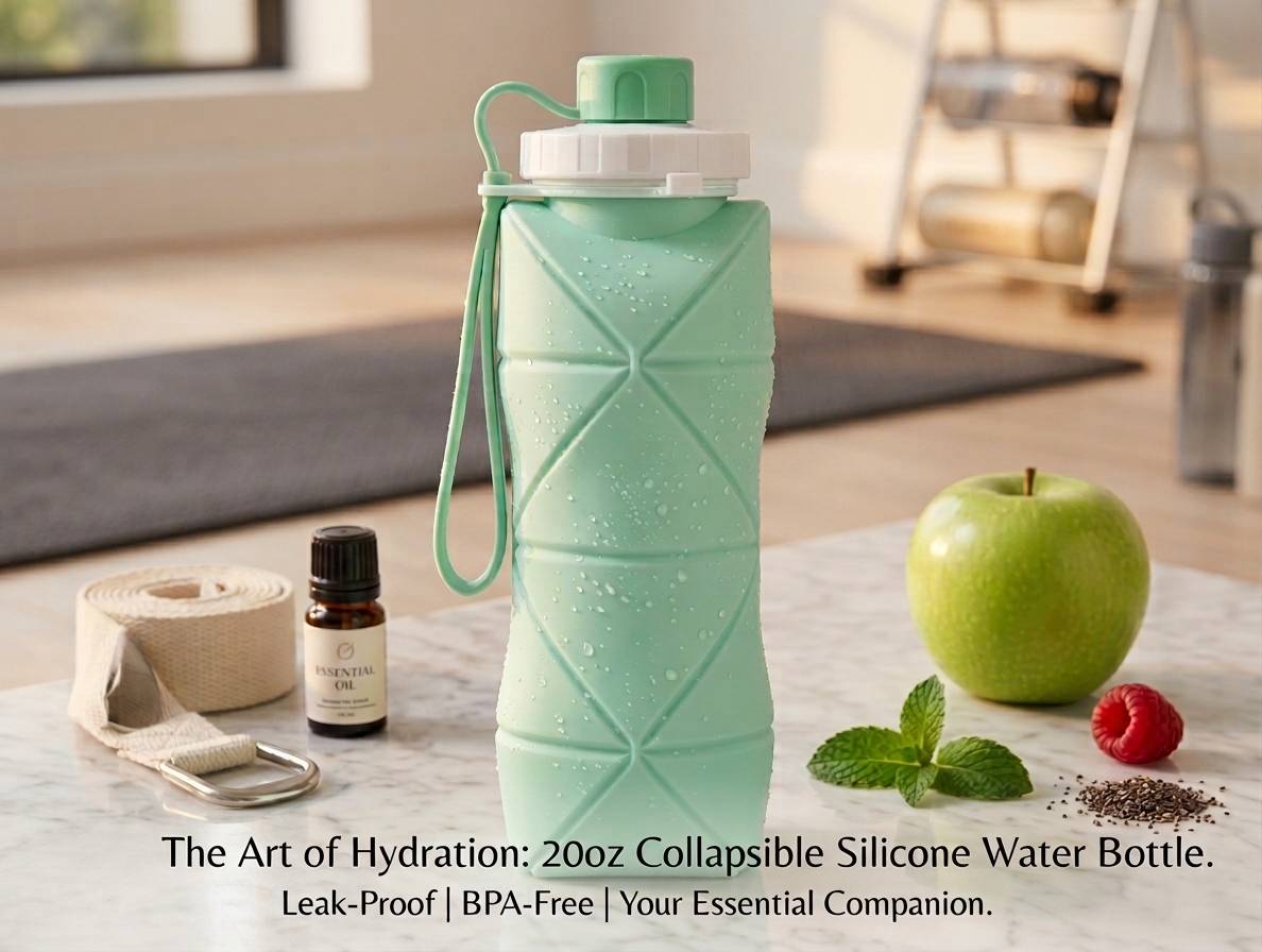 Collapsible Silicone Water Bottle