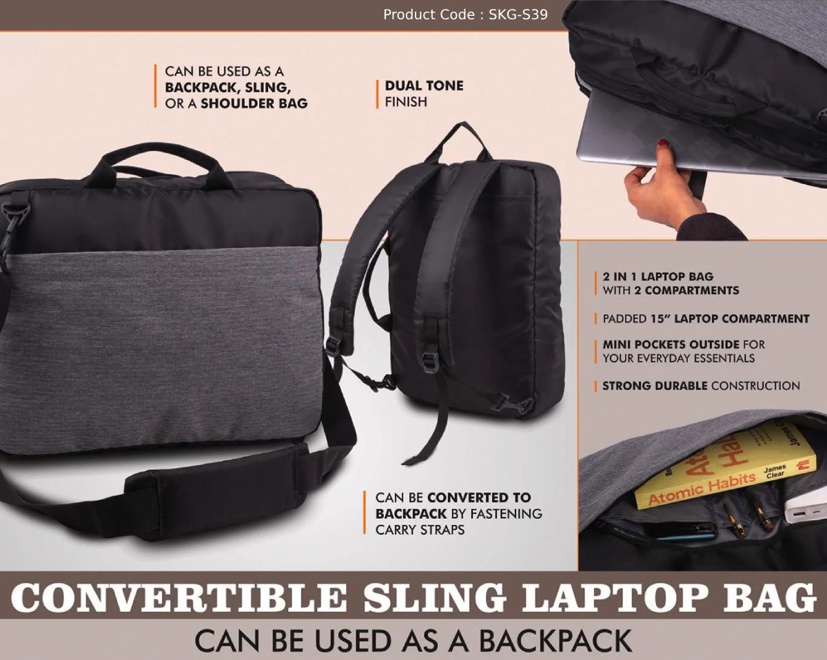 Convertible Sling Laptop Bag